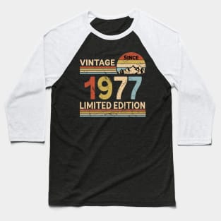 Vintage Since 1977 Limited Edition 46th Birthday Gift Vintage Men's Baseball T-Shirt